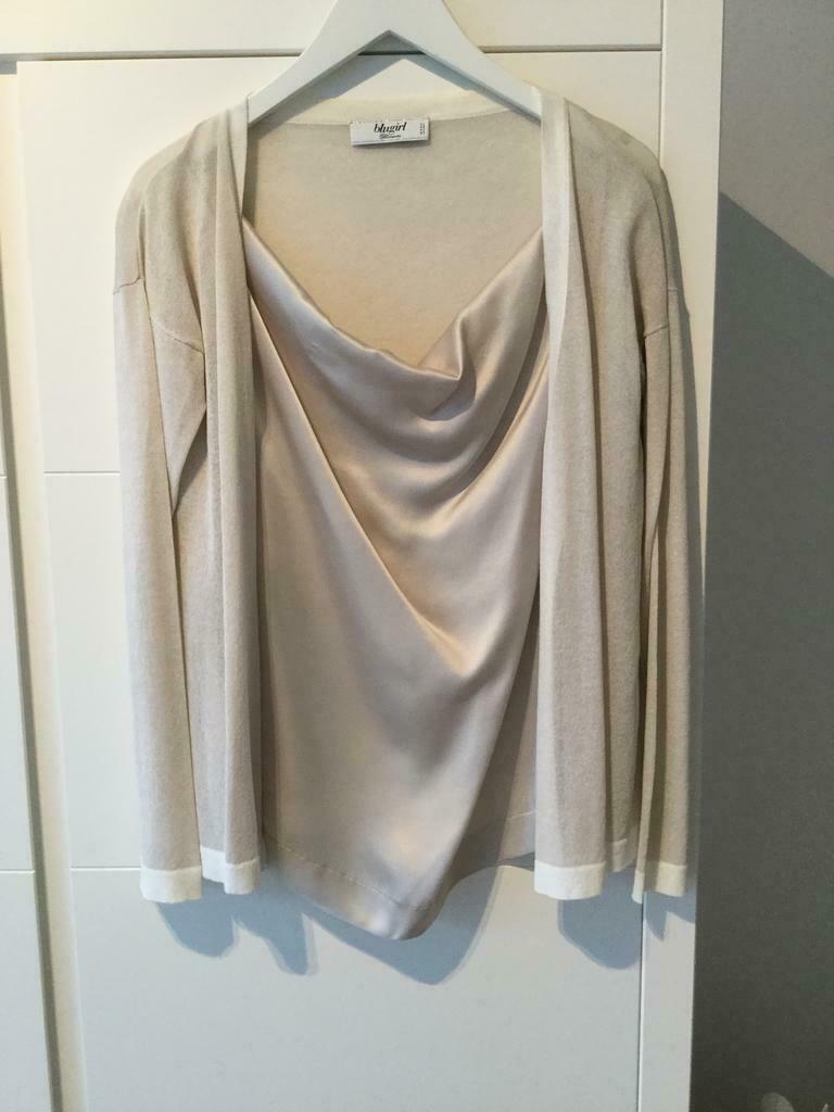 Blugirl Blumarine, prachtige zijden top/pull, maat small, Ophalen, Zo goed als nieuw