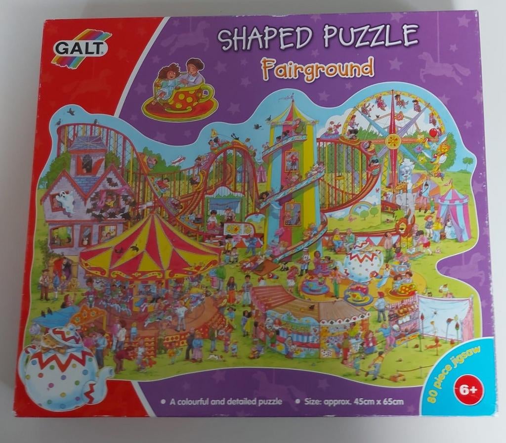 Circus puzzel .GALT' Fairground Shaped 80, Kinderen en Baby's, Ophalen of Verzenden, Zo goed als nieuw