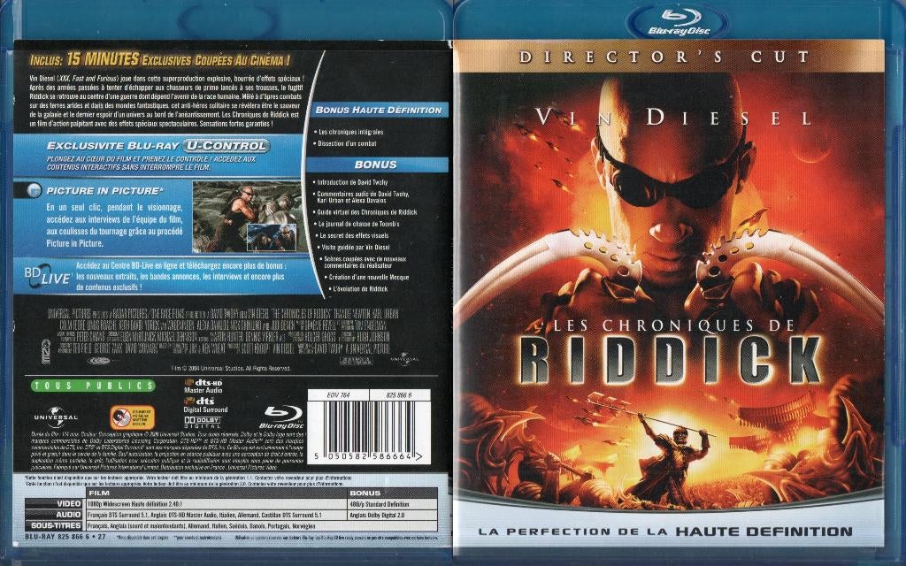 les chroniques de riddick (blu-ray) neuf, CD & DVD, Blu-ray, Enlèvement ou Envoi, Comme neuf, Action