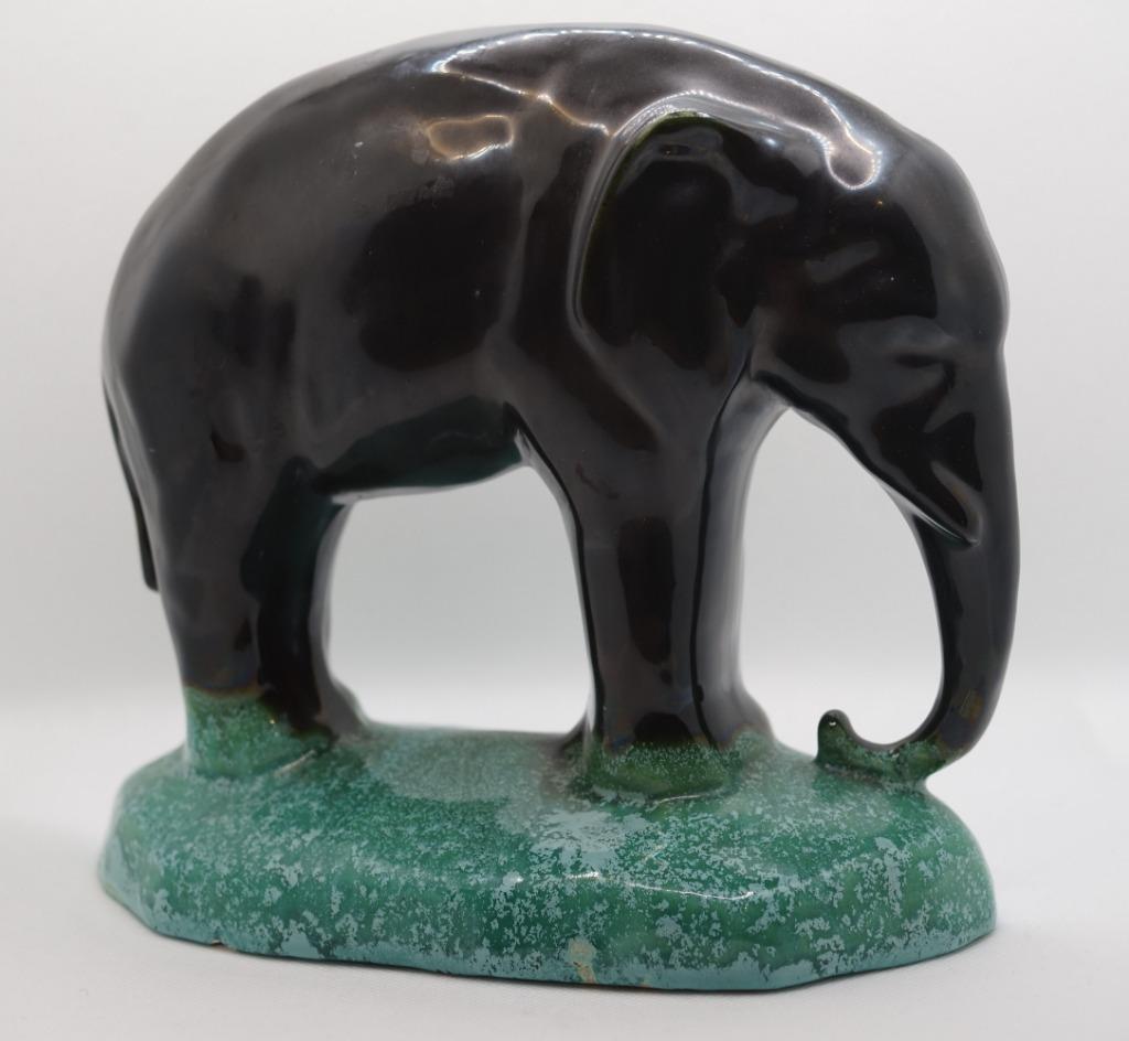 vintage zwarte olifant keramiek, Antiek en Kunst, Ophalen of Verzenden