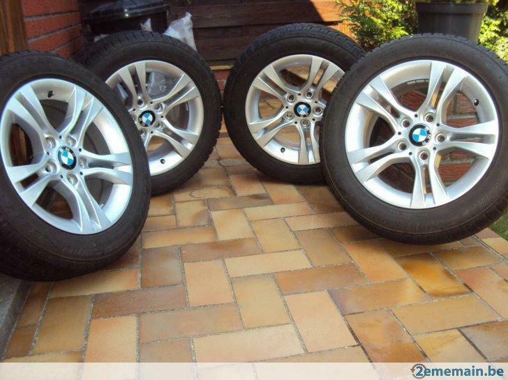 jantes+ pneus Bridgestone origine BMW 205/55R16 91H runflat, Enlèvement, Utilisé