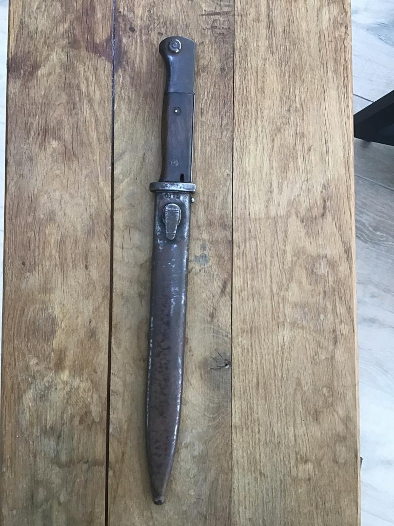 Diamant elite baïonnette allemande K98 S/185K, numéro égal, Collections, Objets militaires | Général, Enlèvement
