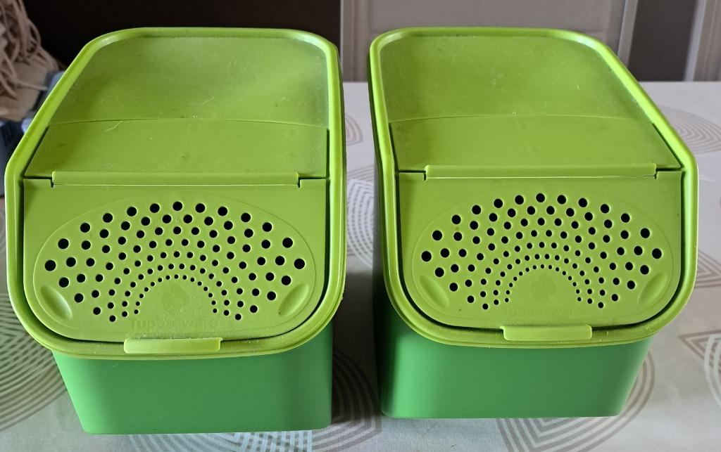 Tupperware Aardappelkist, Ophalen, Zo goed als nieuw, Groen, Bak of Kom