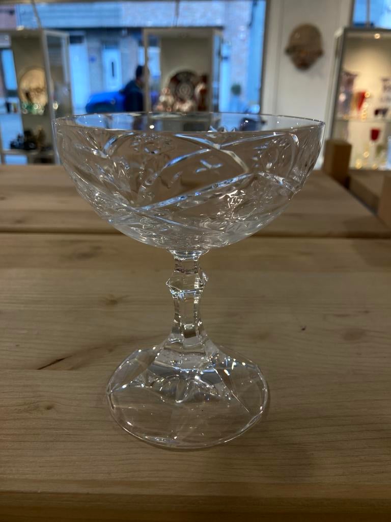 Prachtige VSL champagne glas, Antiek en Kunst, Antiek | Glaswerk en Kristal, Ophalen of Verzenden