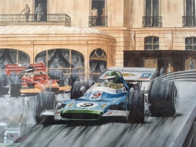 Epreuve Artiste H Pescarolo 'Podium à Monaco' 1970, Ophalen