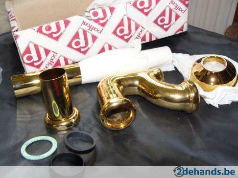 Paffoni gouden afvoeren lavabo sifons d'or plaque 1", Nieuw, Overige typen