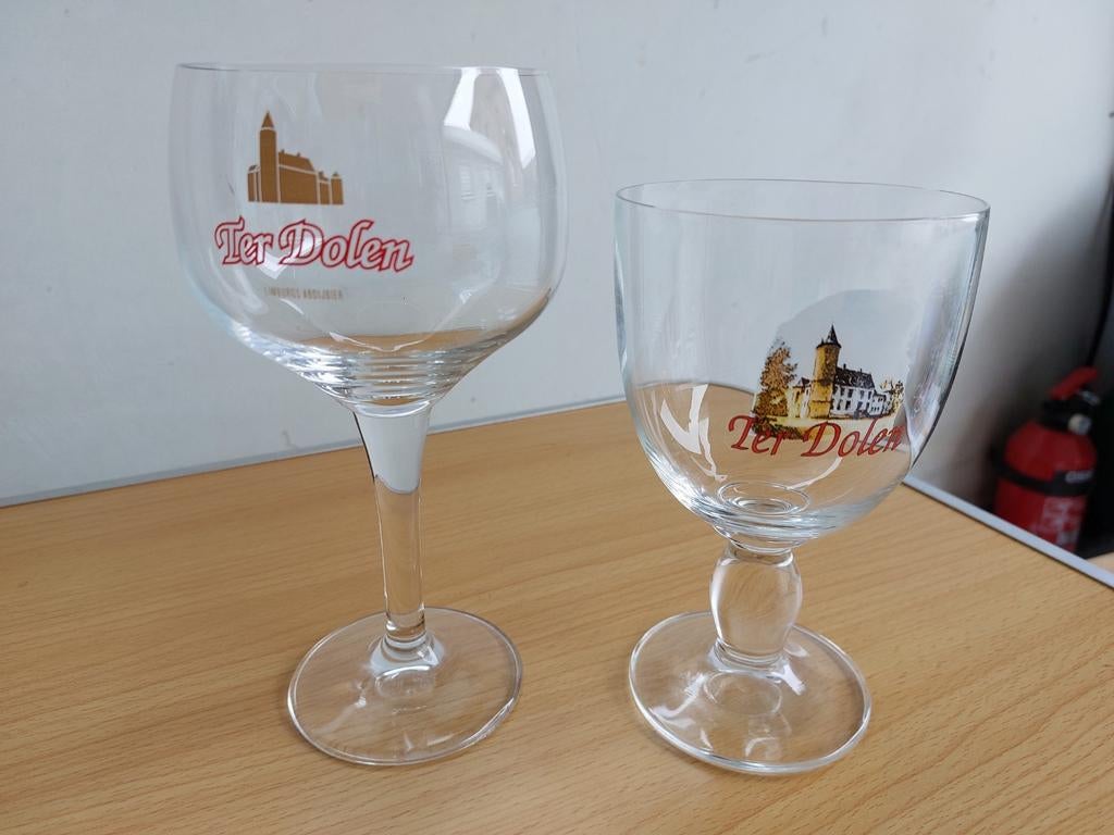 Ter Dolen bierglazen, Verzamelen, Ophalen of Verzenden, Zo goed als nieuw, Bierglas