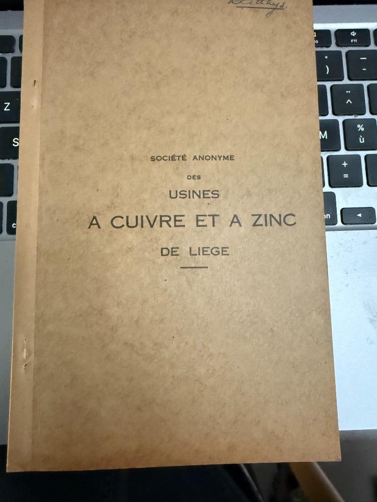 KOPER- EN ZINKFABRIEKEN IN LIÈGE S.A. NEUF, Antiek en Kunst, Curiosa en Brocante, Verzenden