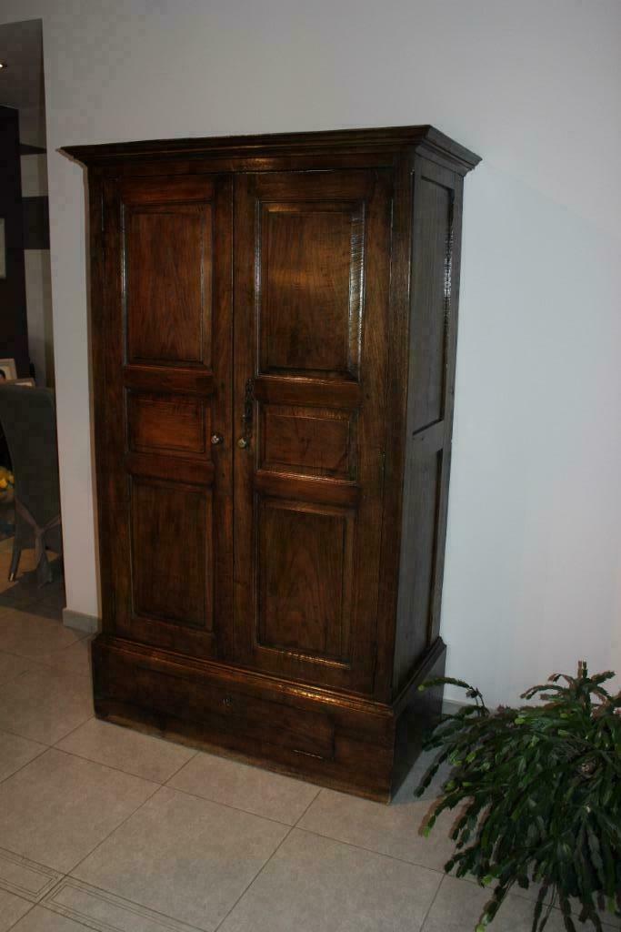 antieke 19de eeuwse kast met 5 leggers en lade, Antiek en Kunst, Ophalen