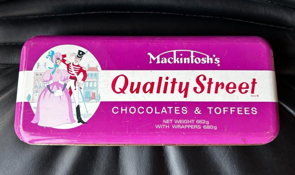 Boîte en fer blanc Quality Street Mackintosh, Enlèvement ou Envoi, Utilisé, Autre, Autres marques