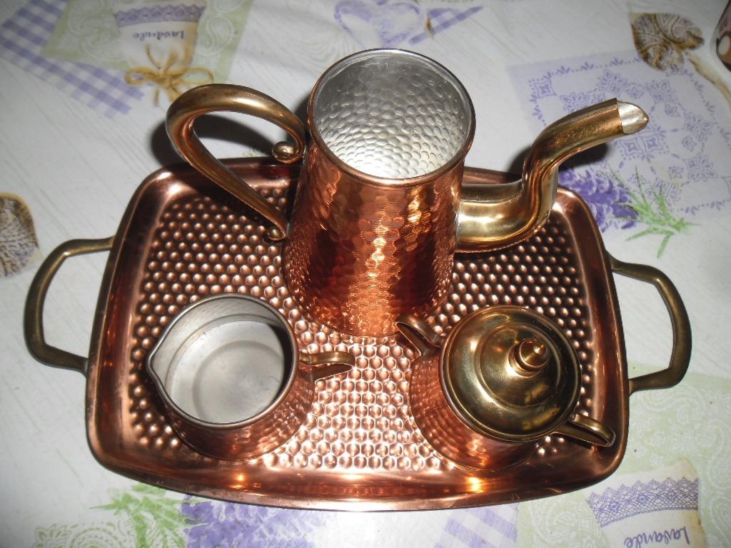 petit service à thé en cuivre, Divers, Enlèvement, Comme neuf