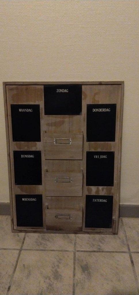 Bord weekplanning, Huis en Inrichting, Ophalen, Overige materialen, Overige typen, Zo goed als nieuw