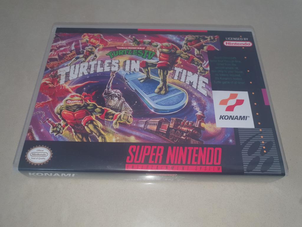 TMNT IV Turtles in Time SNES Game Case, Games en Spelcomputers, Games | Nintendo Super NES, Verzenden, Zo goed als nieuw