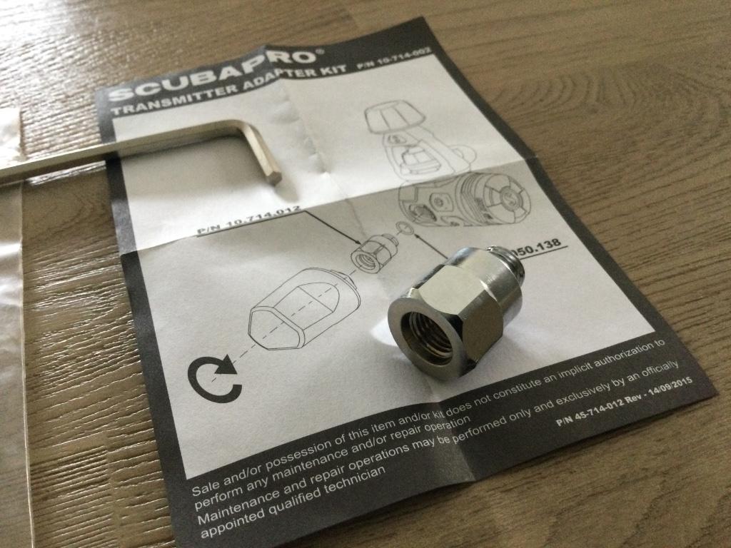 Scubapro/Mares Transmitter Adaptor Kit 7/16” nieuw 7,50€, Watersport en Boten, Duiken, Ophalen of Verzenden, Nieuw, Duikcomputer