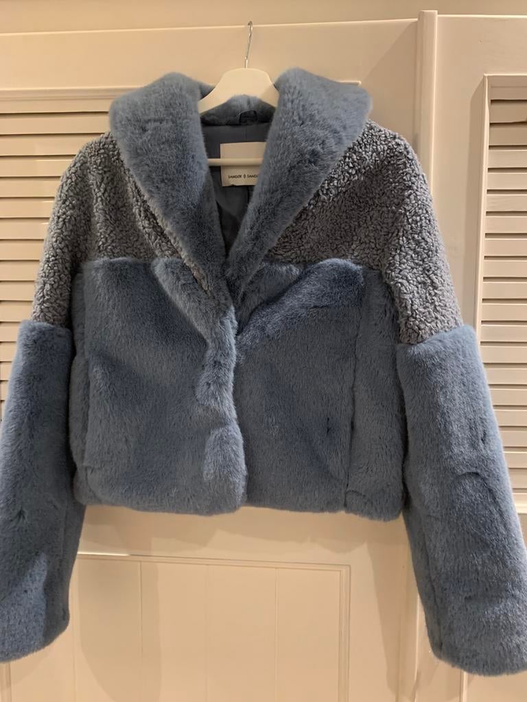 Lichtblauw pelsen vest Samsoe XS, Enlèvement ou Envoi, Comme neuf