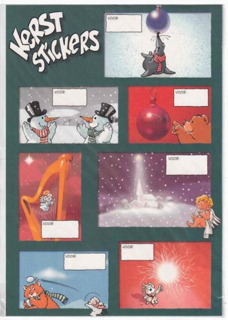 Kerst cadeau stickers labels vn Hallmark : 2 vellen - sealed, Ophalen of Verzenden, Nieuw
