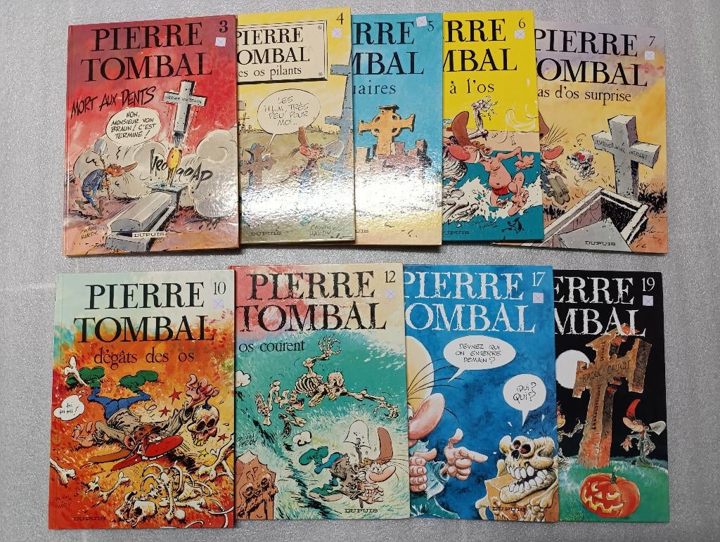 BD Pierre Tombal 3Mort 4Des Os 5 6Côte 7Cas d'os 10 12 17 19, Enlèvement ou Envoi