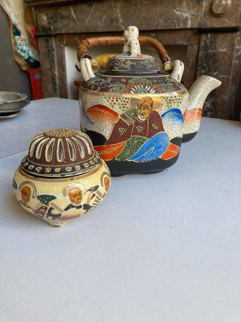 théière et sucrier en porcelaine, Enlèvement ou Envoi