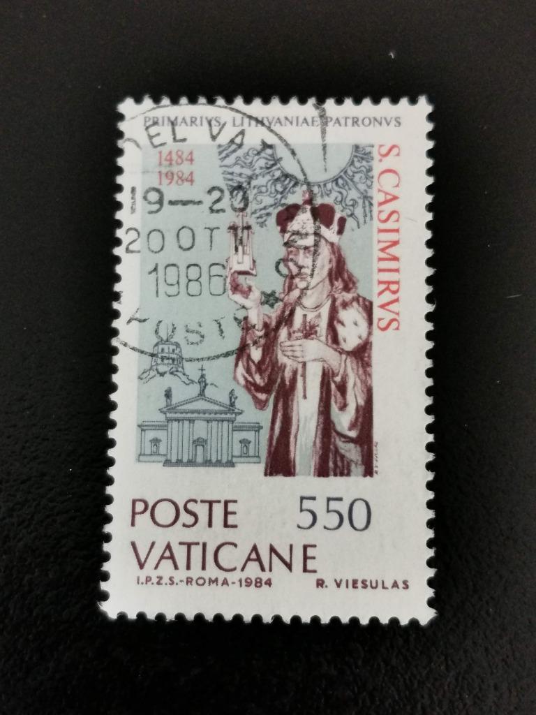 Vaticaanstad 1984 - 500 jaar dood Heilige Casimir, Ophalen of Verzenden, Gestempeld