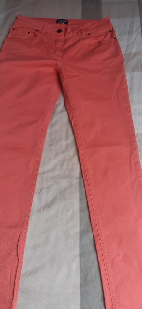 Oranje broek merk terre bleu, Zo goed als nieuw, Lang, Ophalen, Maat 38/40 (M)