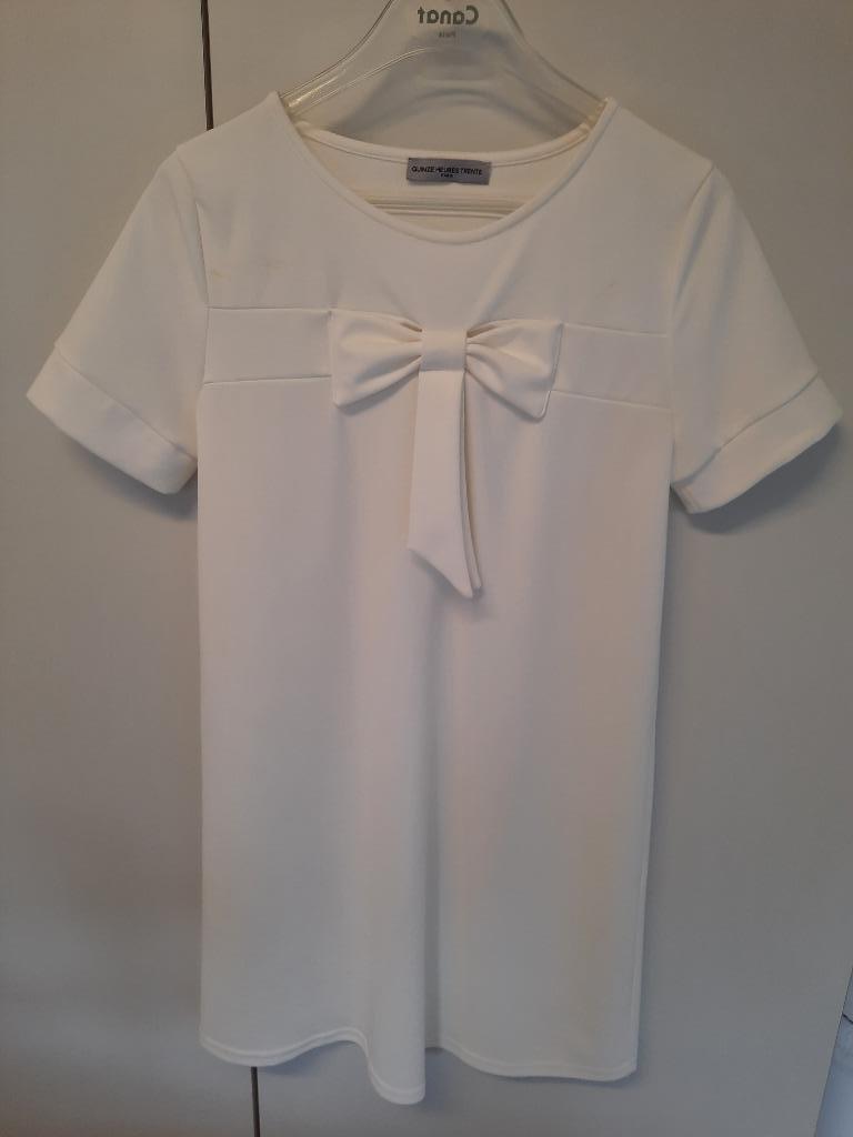 Dameskleedje, Kleding | Dames, Ophalen of Verzenden, Zo goed als nieuw, Maat 38/40 (M), Wit