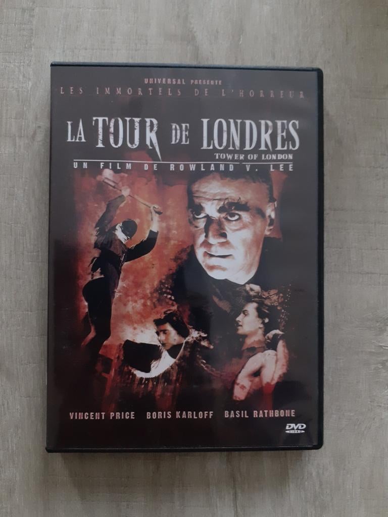 La tour de Londres (Boris Karloff - Vincent Price) Dvd, Enlèvement ou Envoi, Comme neuf