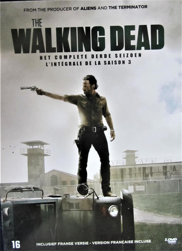 DVD BOX HORROR- THE WALKING DEAD (SEIZOEN 3)- 5 SCHIJFJES, CD & DVD, DVD | Horreur, Comme neuf, Vampires ou Zombies, Tous les âges