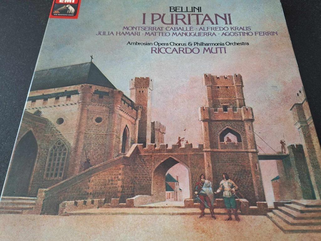Bellini / Muti - I Puritani Box 3 x Lp's Vinyl, Gebruikt, Opera of Operette, Ophalen of Verzenden, 12 inch