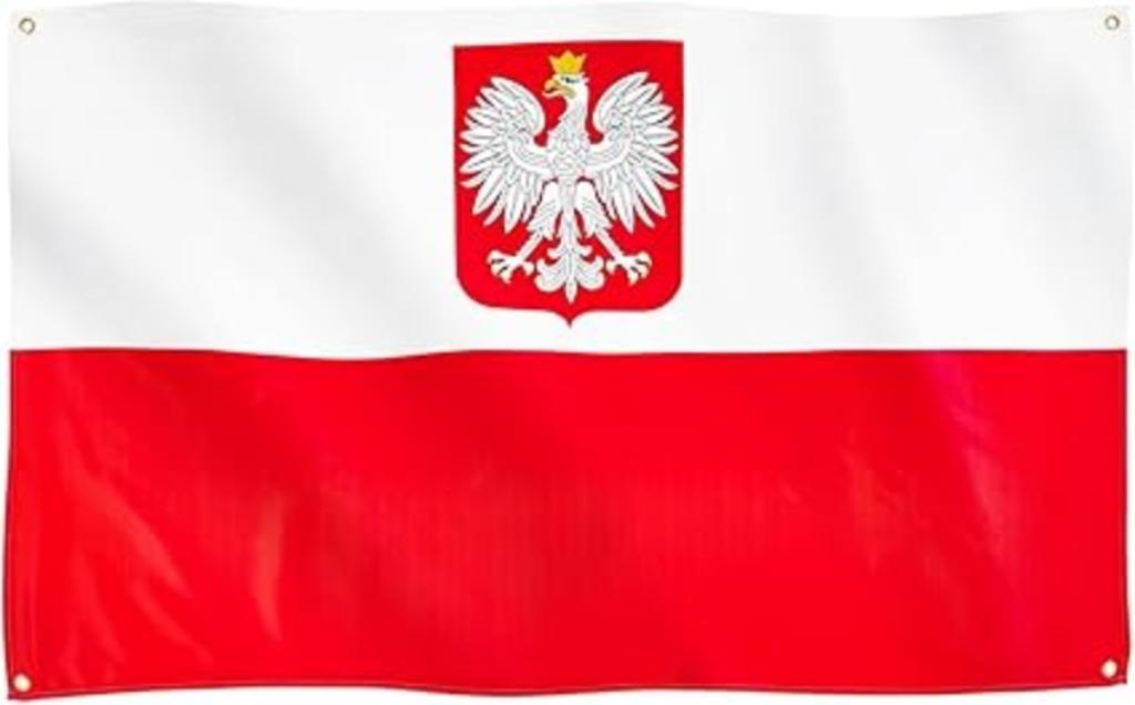 Drapeau de l'État polonais Runesol | 91 x 152 cm | Nouveau