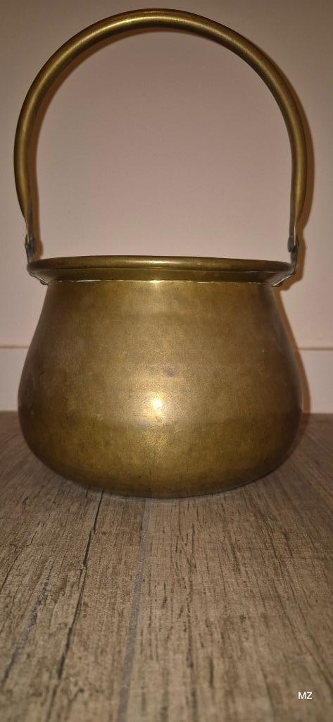 Antieke (koperen) handgemaakte ketel / pot, Ophalen of Verzenden, Koper
