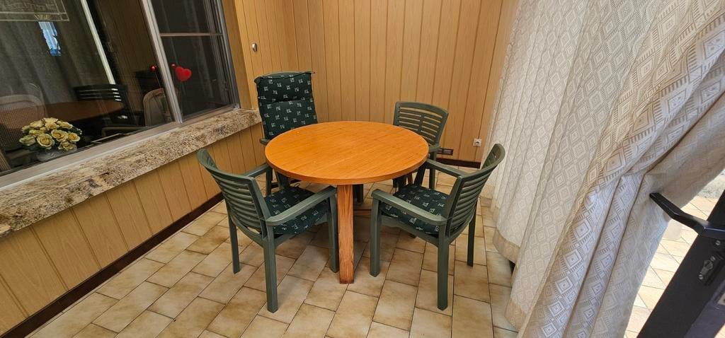 houten tafel, Tuin en Terras, Ophalen of Verzenden, Zo goed als nieuw