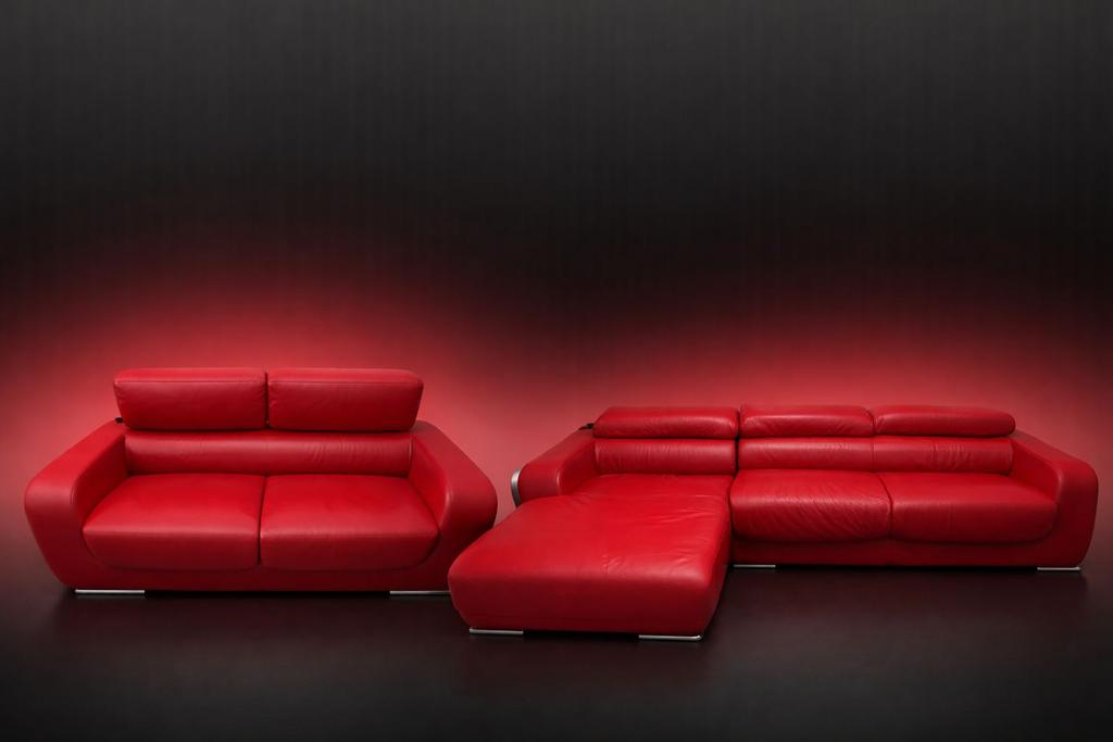 Fauteil en cuir à vendre, Maison & Meubles, Fauteuils, Rood, 125 cm ou plus, 150 cm ou plus, Enlèvement