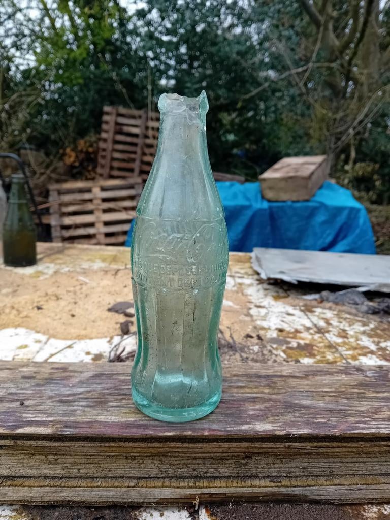 Oude vintage Coca-Cola fles jaar 1957, Verzamelen, Ophalen of Verzenden