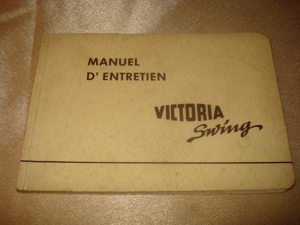VICTORIA SWING Ancien Manuel d'Entretien, Motoren, Ophalen of Verzenden, Overige merken