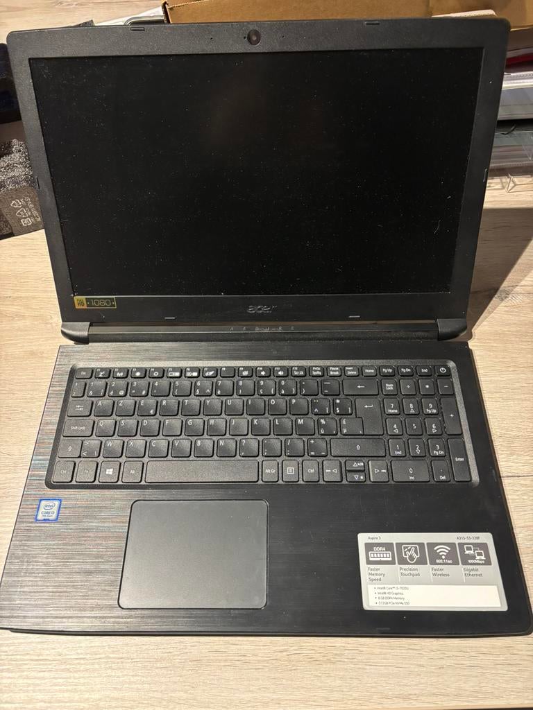 Acer computer, Computers en Software, Windows Laptops, Ophalen, Gebruikt, 2 tot 3 Ghz, 15 inch