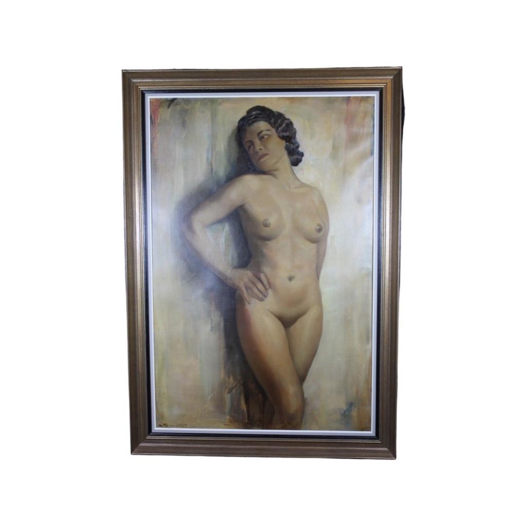 Vrouwelijk naakt van André Tahon (1907-1985) - Schilderen, Antiek en Kunst, Ophalen