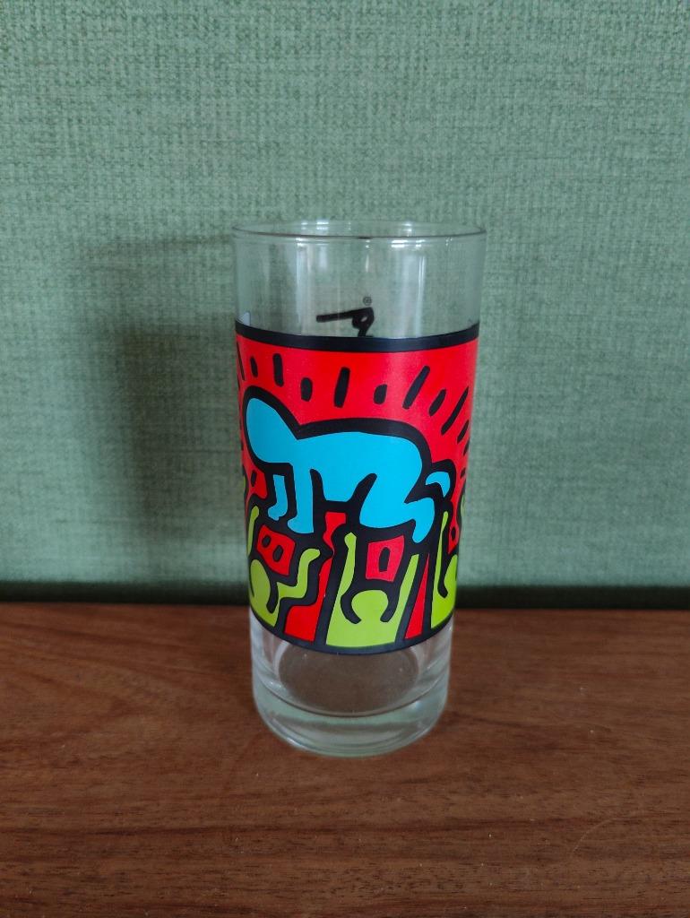 Keith Haring collectorglas uit de gelimiteerde serie - Quick, Verzamelen, Glas en Drinkglazen, Ophalen of Verzenden, Zo goed als nieuw