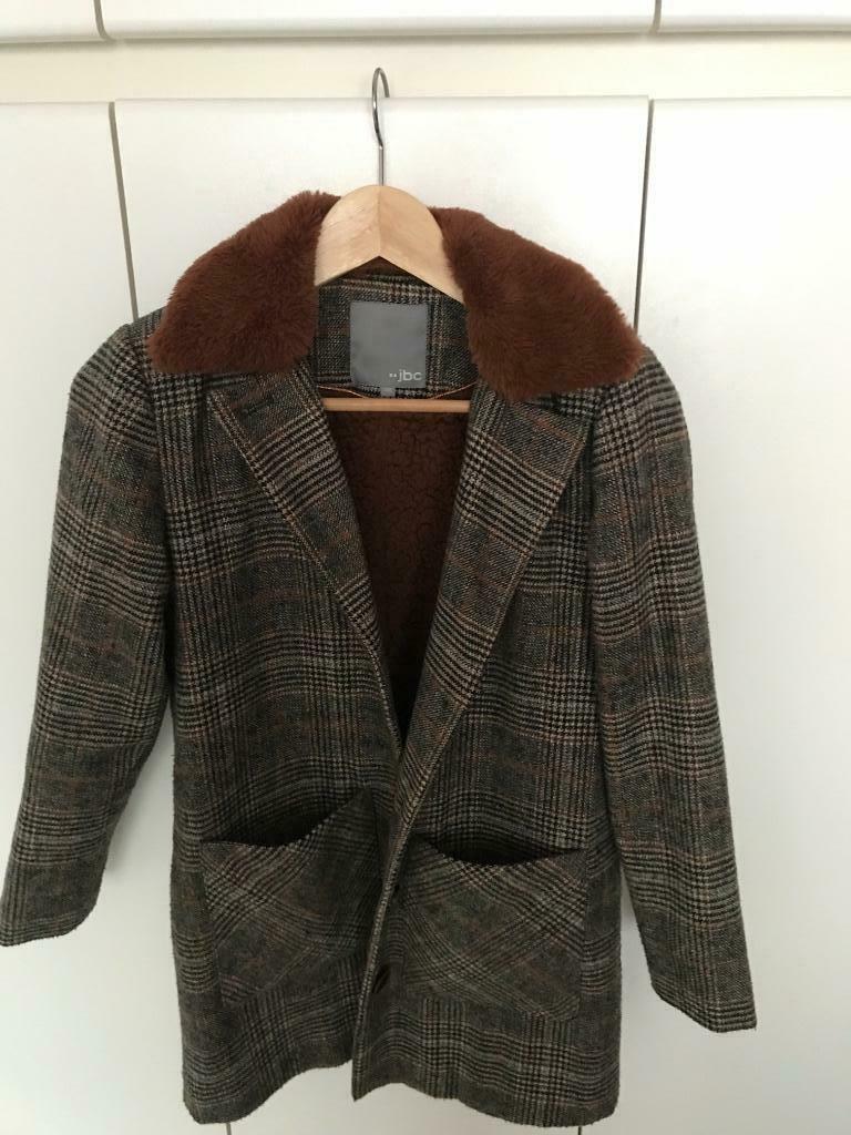 Warme winterjas maat 146, Jongen of Meisje, JBC, Ophalen of Verzenden, Zo goed als nieuw