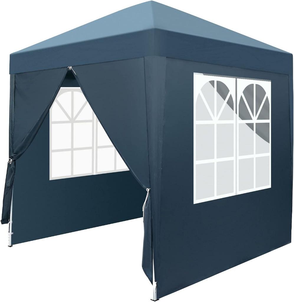 Sterke Easy-Up Visserstent Vouwtent 2x2m Hard Staal.Blauw, Ophalen of Verzenden, Nieuw