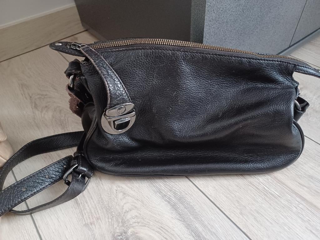 handtas emmy wieleman, Ophalen of Verzenden, Gebruikt, Bruin, Handtas