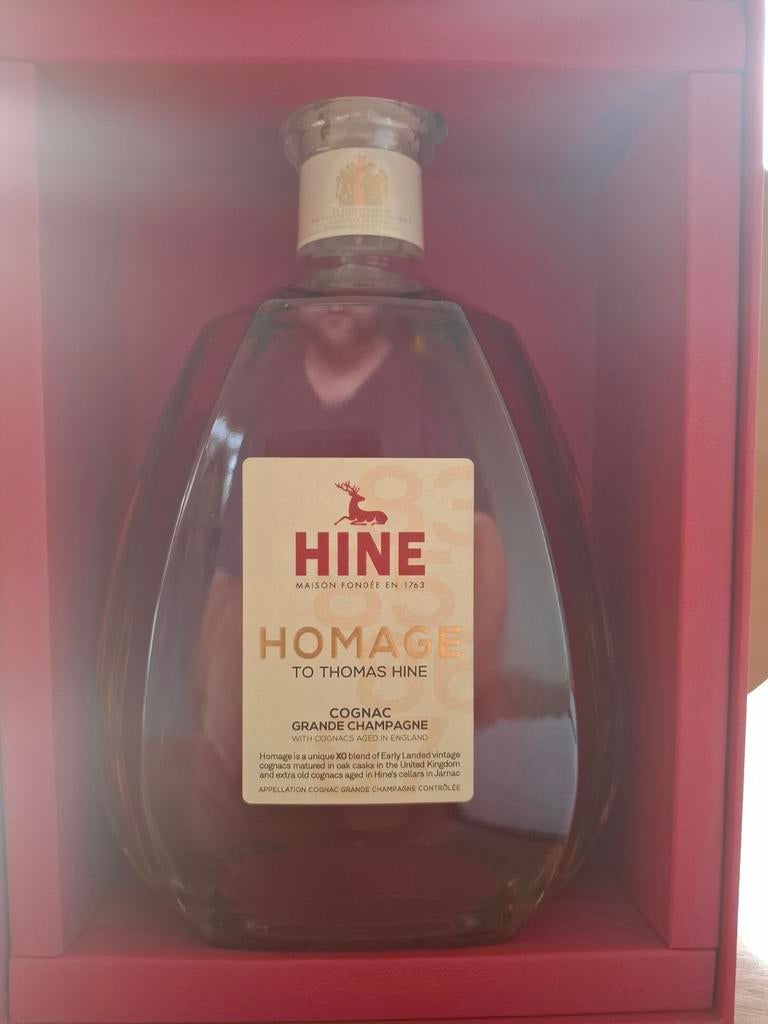 Conseil de Noël : Cognac Hine Homage XO, Collections, Vins, Neuf, Enlèvement ou Envoi, Pleine, Autres types
