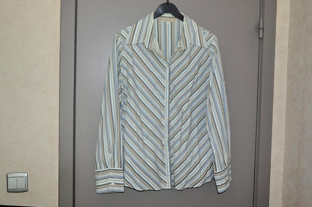 Gestreepte blouse - Kishido - 48, Kleding | Dames, Blauw, Maat 46/48 (XL) of groter, Ophalen of Verzenden, Zo goed als nieuw