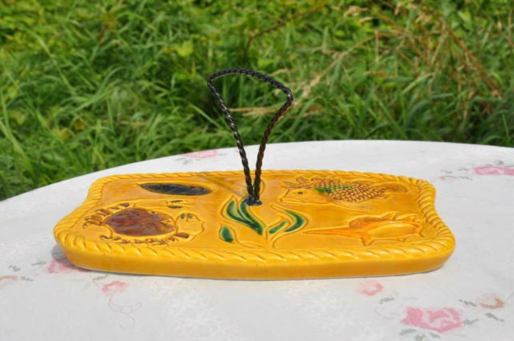 §  plat a fromages vallauris decor aquatique, Antiquités & Art, Enlèvement ou Envoi