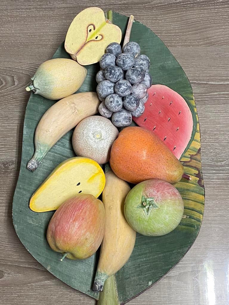 Houten fruitmand, prijs: 20€, Mand, Ophalen of Verzenden, Zo goed als nieuw, Ovaal