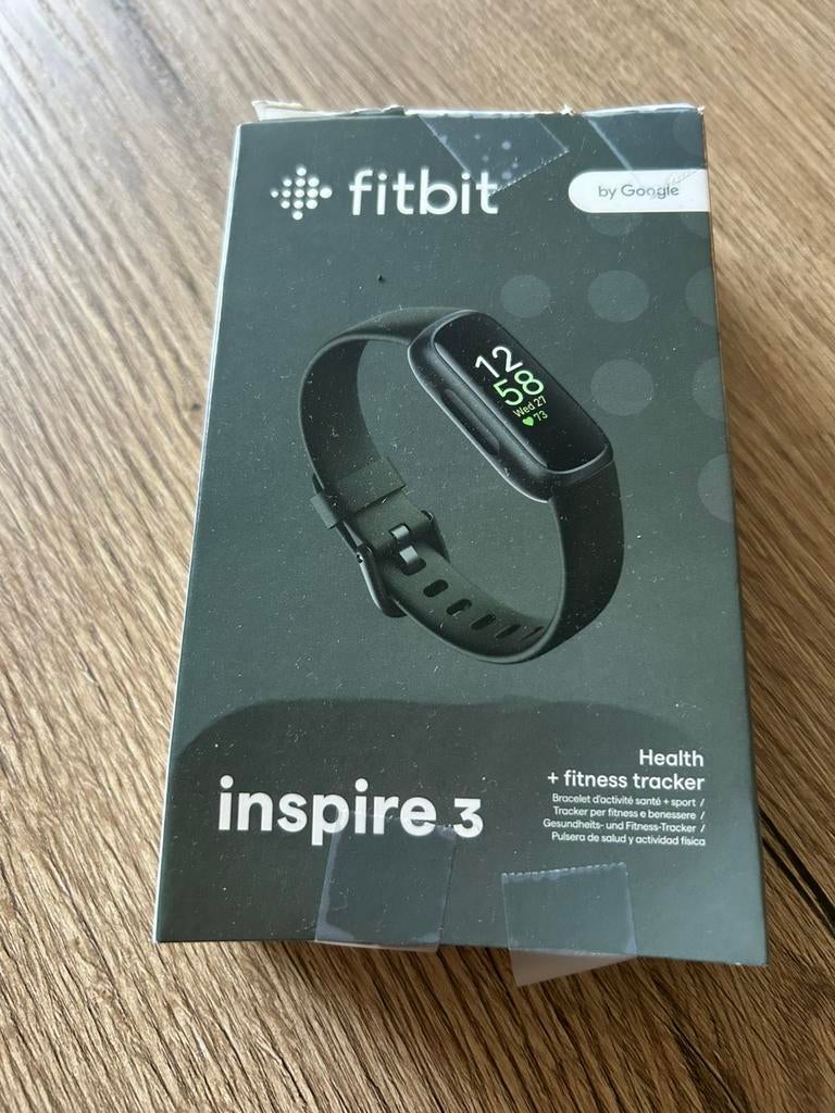 Fitbit inspire 3, Handtassen en Accessoires, Sporthorloges, Ophalen, Nieuw, Zwart