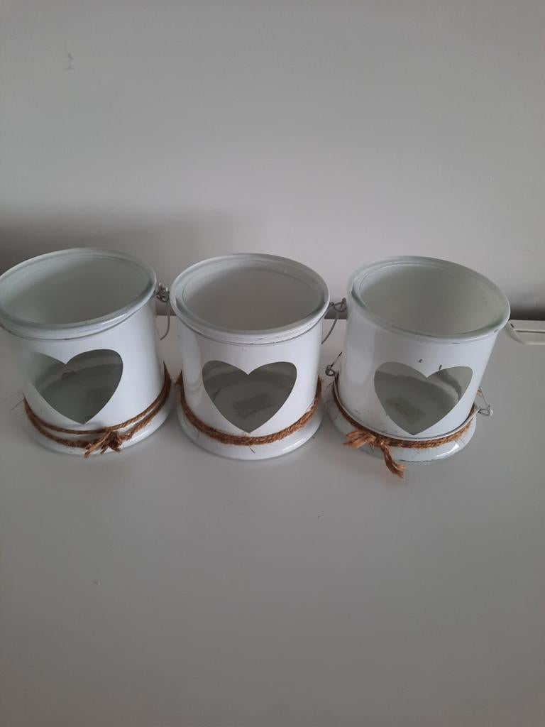 3x Decoratieve lantaarn . Kaars en theelicht houder . Waxine, Enlèvement ou Envoi, Comme neuf