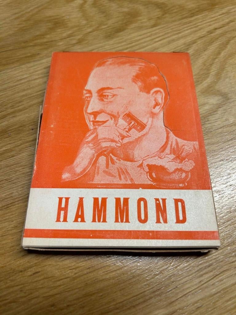 WWII - boite complète de lames de rasoir allemand "HAMMOND", Verzenden, Overige soorten, Overige typen