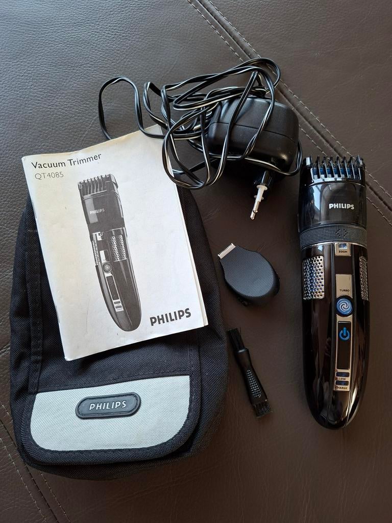 Philips Vacuum Trimmer QT4085, Elektronische apparatuur, Ophalen, Zo goed als nieuw, Scheren en Epileren
