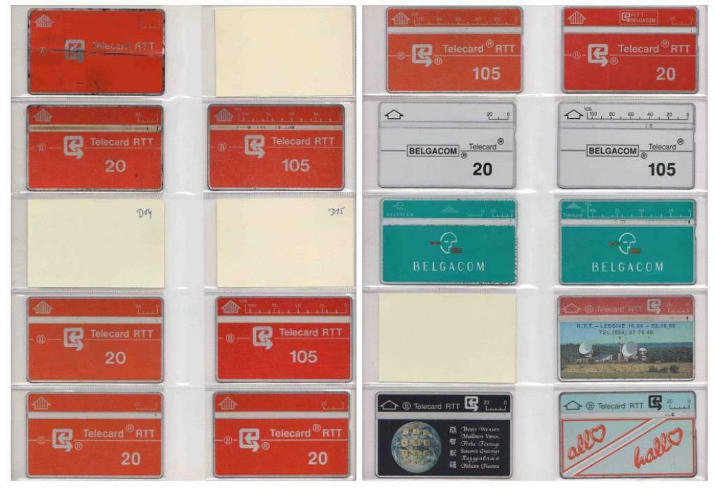 Lot van 309 oude Belgische telefoonkaarten, Ophalen of Verzenden