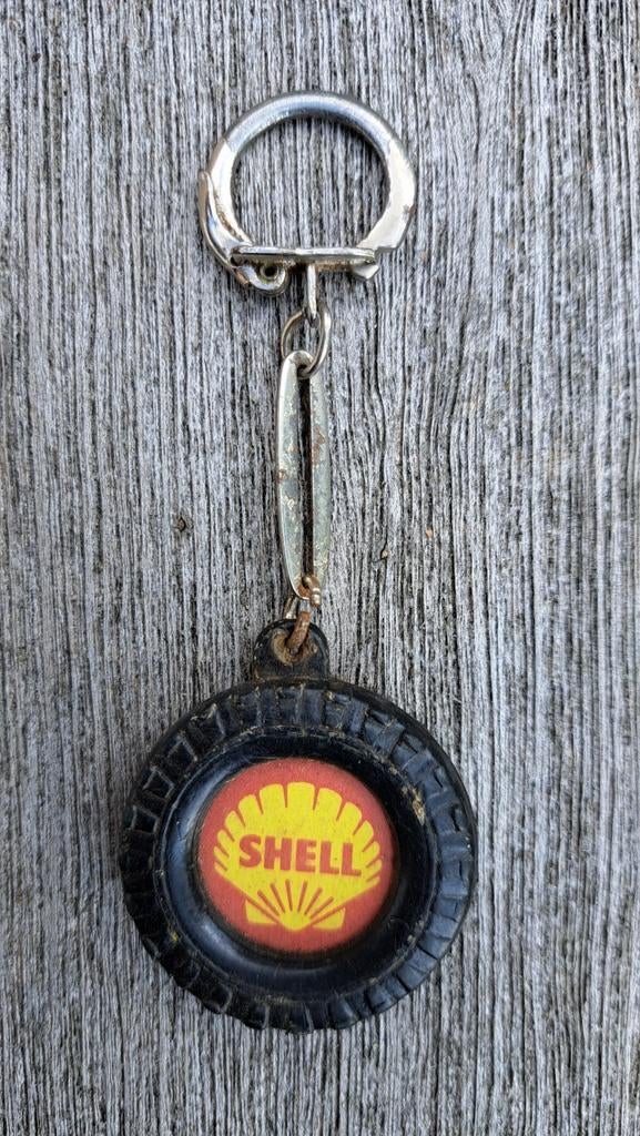 SHELL olie-benzinepomp, autogarage, autosleutelhanger, Ophalen of Verzenden, Gebruikt